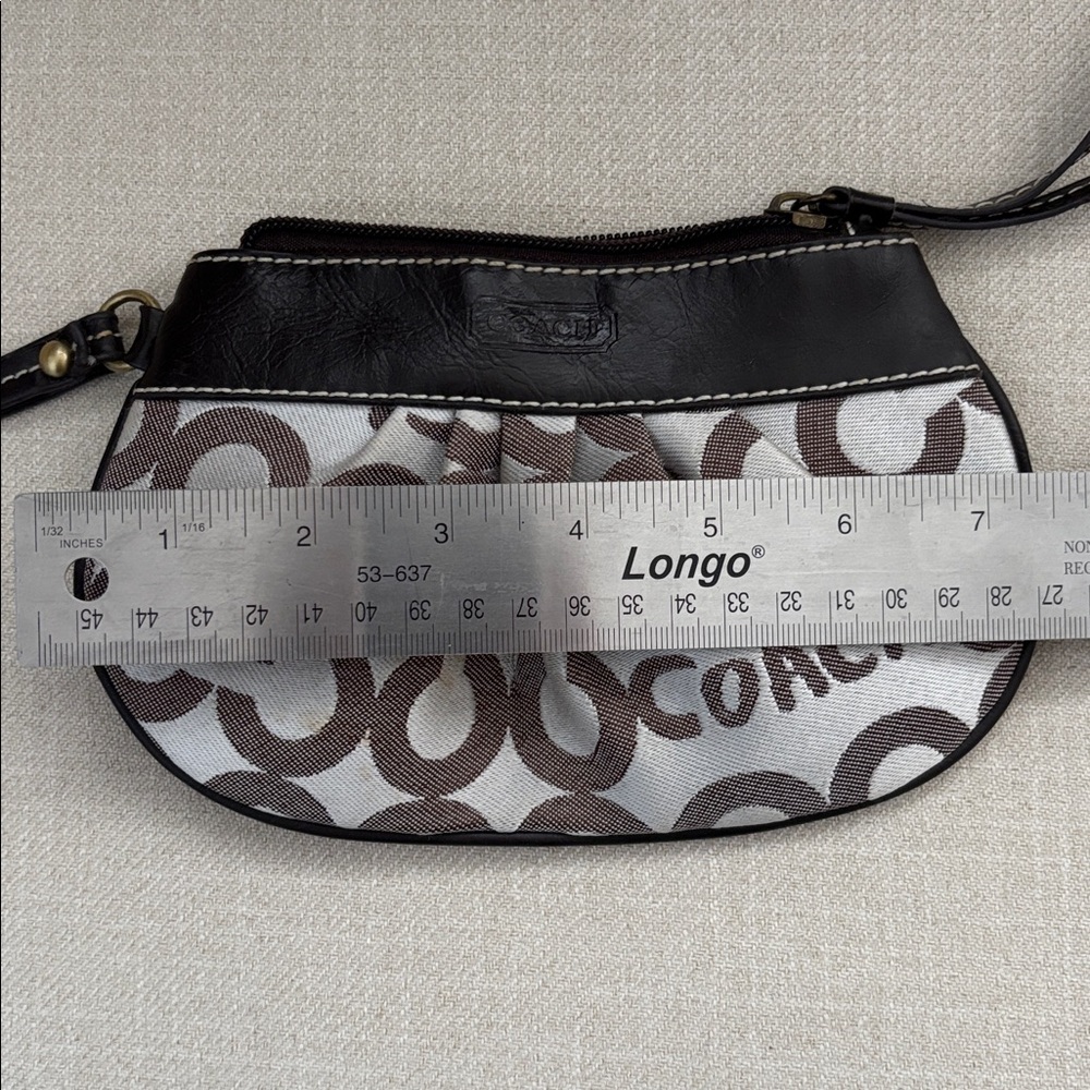 Coach Signature Print Wristlet/Pouch - Picture 3 of 5